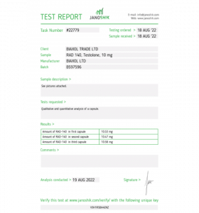 TESTOLONE (RAD140) Biaxol Supplements