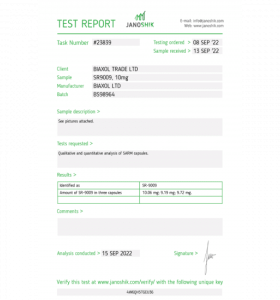 STENABOLIC (SR9009) Biaxol Supplements