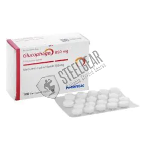 Glucophage (Metformin) 100 Tablets 850 mg
